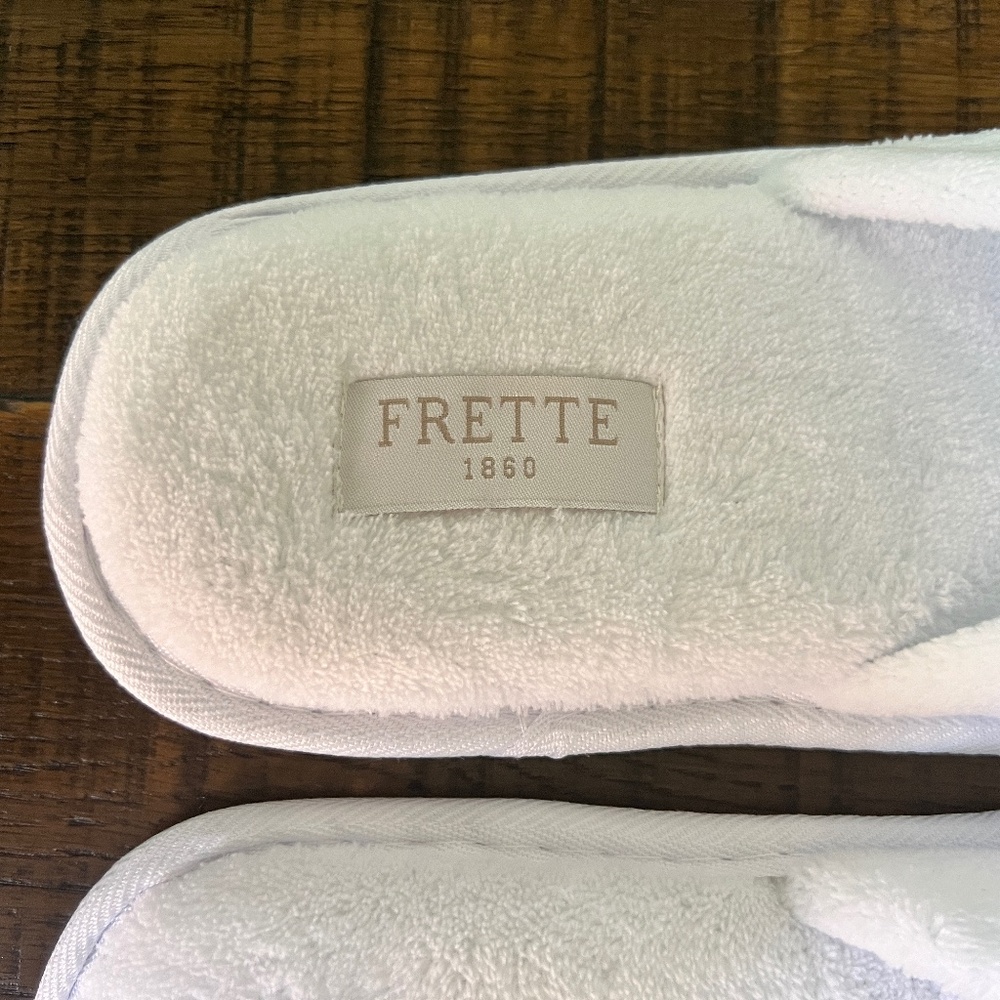 New! Frette 1860 Luxury Hotel Slippers - White - OS - St. Regis - Picture 5 of 6